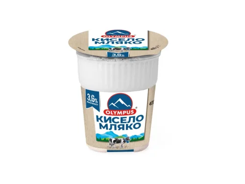Мляко Кисело Olympus 3.6% 400гр - Olympus