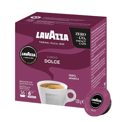 Кафе Lavazza A Modo Mio Lungo Dolce капсули 16бр.