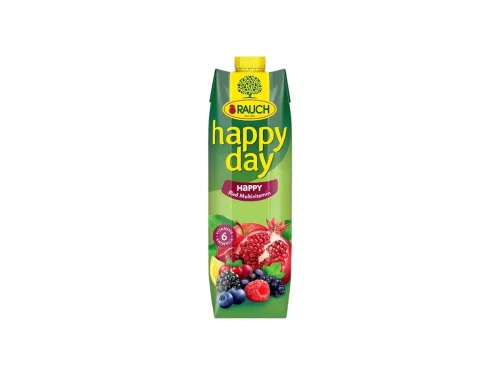 Напитка Плодова Rauch HappyDay Червен Мулти 25% 1л