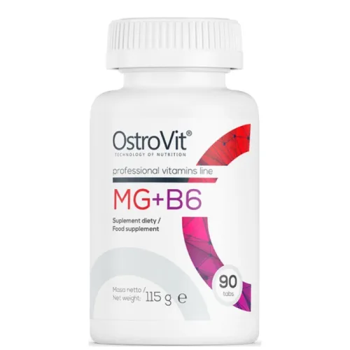 Mg + B6 / Magnesium Citrate + B6 / 90 Таблетки, 30 дози - OstroVit