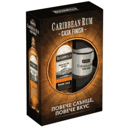 Уиски Bushmills Caribbean Rum 700мл. + чаша