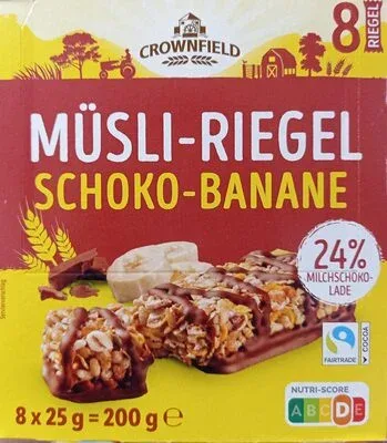 Мюсли барове с шоколад и банан / Muesli Bars Chocolate & Banana - Crownfield