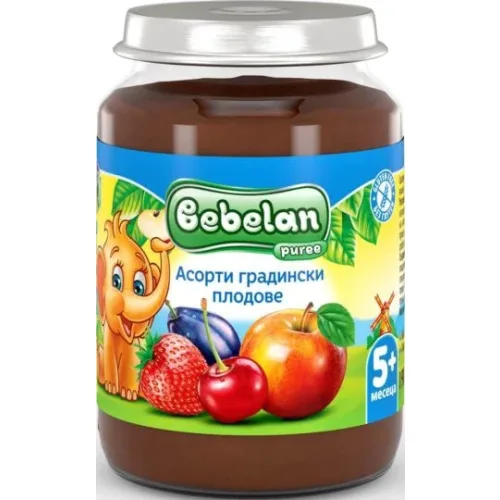 Bebelan Бебешко пюре асорти градински плод 5+ 190г - Bebelan