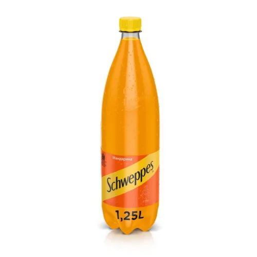 Газирана напитка Schweppes мандарина 1,25л. - Schweppes