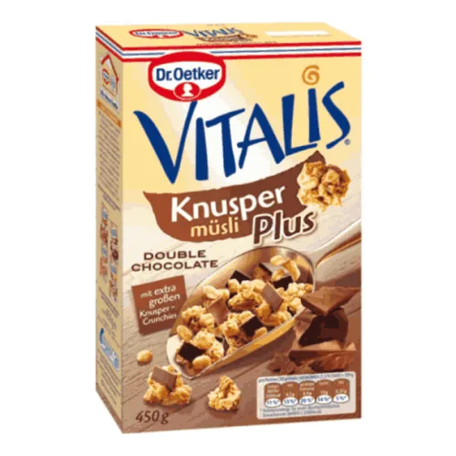 Хрупкаво мюсли двоен шоколад Vitalis Dr.Oetker 420гр. - Dr. Oetker