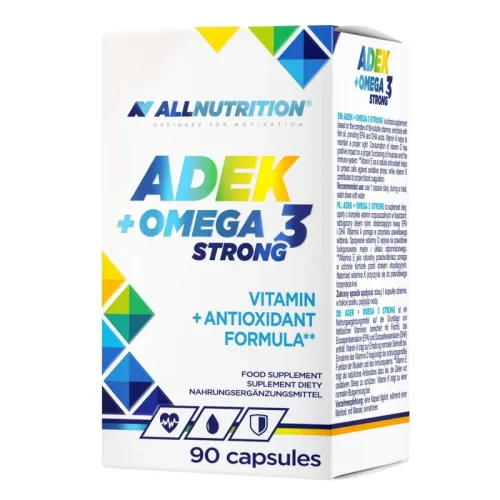 ADEK + Omega 3 Strong - Витамин A D E K + Омега 3, Разфасовка 90 caps - Allnutrition