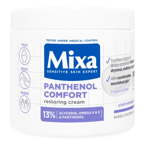 Крем за тяло Mixa Panthenol Comfort 400мл. - Mixa