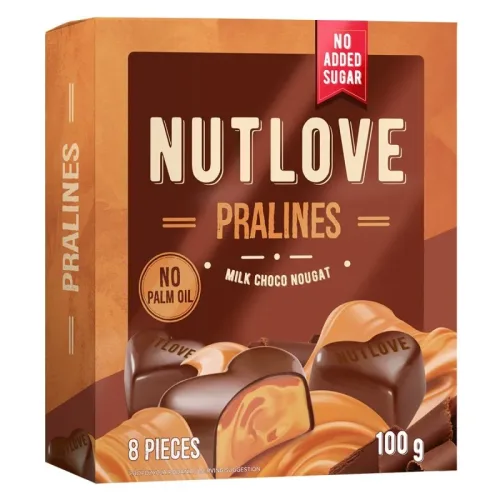 NutLove Pralines Milk Choco Nougat - Диетични Бонбони - Allnutrition
