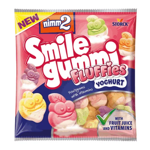 Желирани бонбони Smile Gummi Fluffies Yoghurt 90гр.
