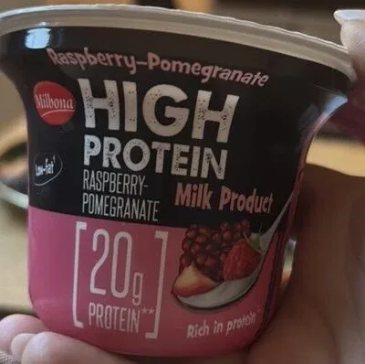 Млечен продукт с малини и нар / Raspberry-Pomegranate Milk Product - Milbona