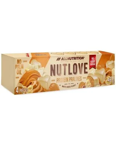 Nutlove Protein Pralines, шоколад с фъстъци и крем, 48 g, AllNutrition - AllNutrition