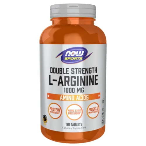 L-Arginine 1000 mg / Double Strength (180 дози) / 180 Таблетки - NOW Foods