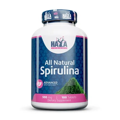 All Natural Spirulina 500 mg / 100 Tabs - Haya Labs
