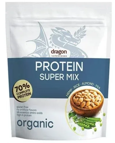Био протеинов шейк Супермикс, 70%, 1.5 kg, Dragon Superfoods - Dragon Superfoods