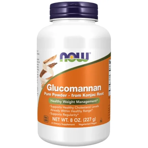 Glucomannan from Konjac Root Pure Powder (114 дози) / 227 грама - NOW Foods