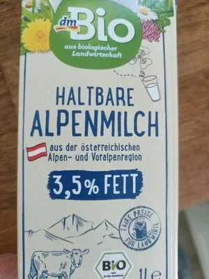 Био Халтабре Алпенмляко 3,5 % мазнина / Bio Haltbare Alpine Milk 3.5% Fat - DmBio