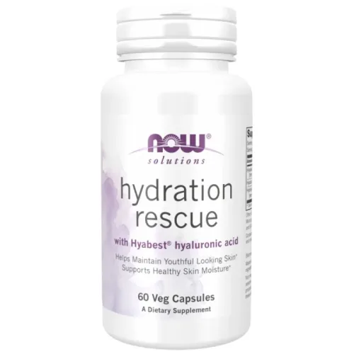 Hydration Rescue | with Hyabest® (30 дози) / 60 капсули - NOW Foods