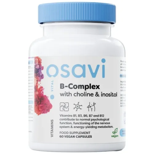 B-Complex with Choline & Inositol / 60 капсули, 60 дози - Osavi