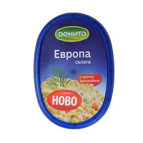 Салата Европа с пресни краставици Денито 250гр. - Денито