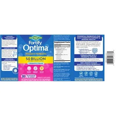 Fortify Optima Пробиотик за жени 50 милиарда / Fortify Optima Women's Probiotic 50 Billion - Nature's Way