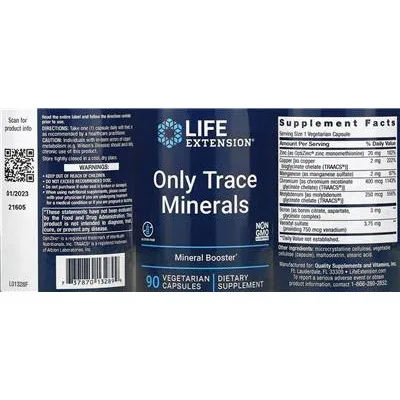 Only Trace Minerals - Life Extension