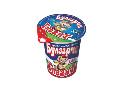 Мляко Кисело Булгарче 3.6% 400гр Рп