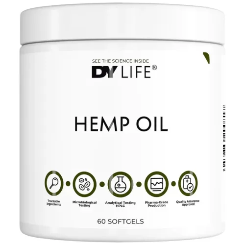 DY Life Hemp Oil 1000 mg (30 дози) / 60 Гел капсули - Dorian Yates Nutrition