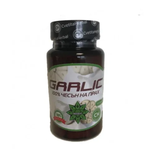 Garlic 100 % / 60 Caps. (30 дози) - Cvetita Herbal