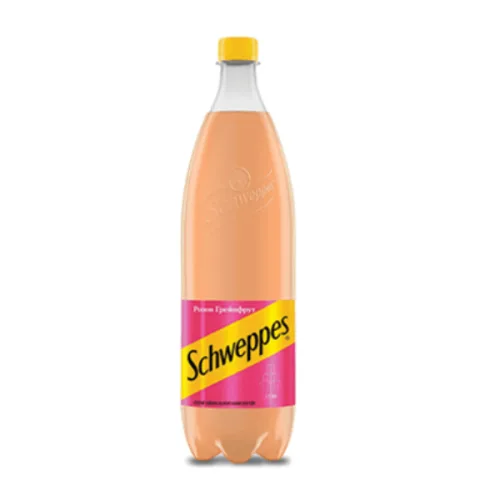 Газирана напитка Schweppes розов грейпфрут 1,25л. - Schweppes