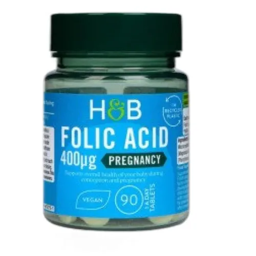 Folic Acid 400 mcg / 90 Таблетки, 90 дози - Holland And Barrett