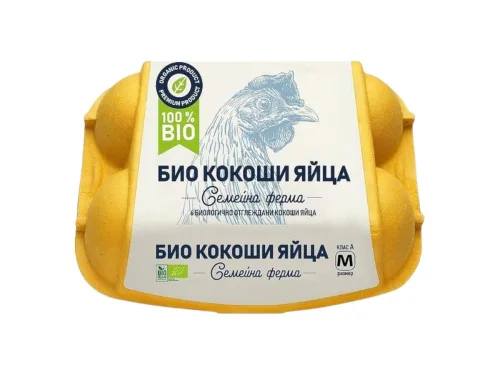 Яйца Био Размер М 6бр Кутия Семейна Ферма