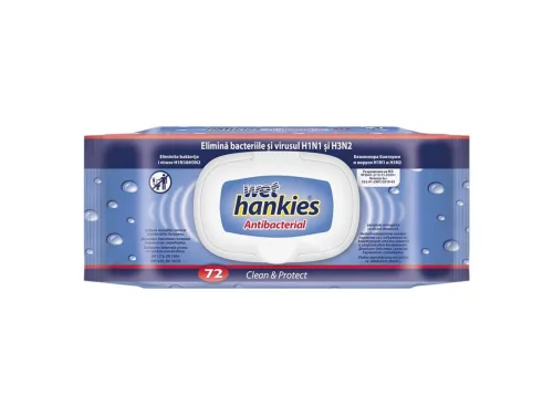 Кърпи Влажни Hankies Clean&Protect 72бр