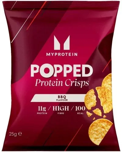 Popped Protein Crisps, барбекю, 25 g, Myprotein - Myprotein