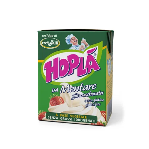 Крем растителен сладкарски Hopla 200мл. - Hopla