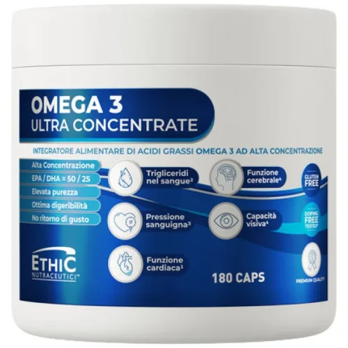 Omega 3 Ultra Concentrate (180 дози) / 180 Гел капсули - EthicSport