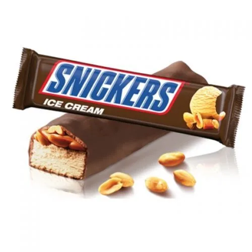 Сладолед Snickers бар 48гр. - Snickers, Mars, MM, Bounty