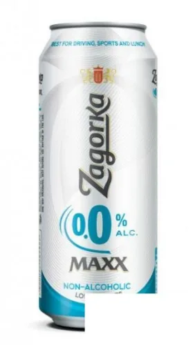 бира Загорка 0% MAX кен 0.5л.