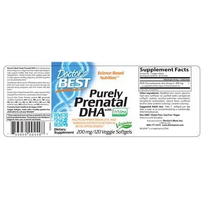 Purely Prenatal DHA 200 mg - Doctor's Best