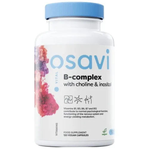 B-Complex with Choline & Inositol / 120 капсули, 60 дози - Osavi