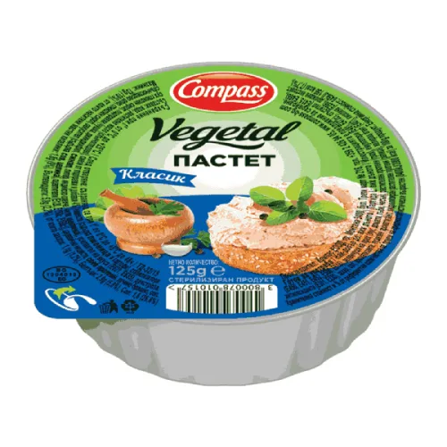 Пастет Компас класик Vegetal 125гр.