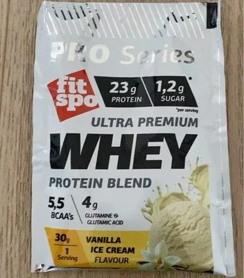 Смес от суроватъчен протеин с вкус на ванилов сладолед / Whey Protein Blend Vanilla Ice Cream - Fit Spo