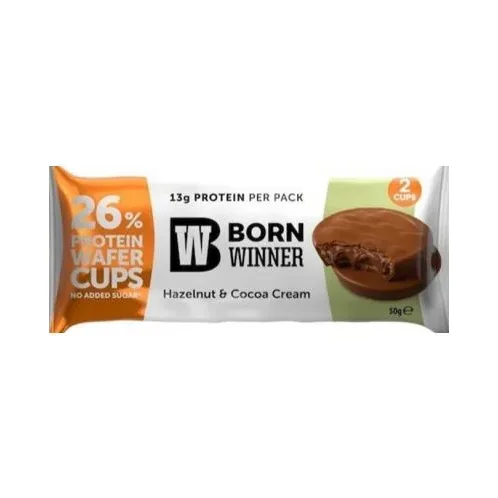 Wafer Pieces, лешник с какаов крем, 50 g, Born Winner - Born Winner