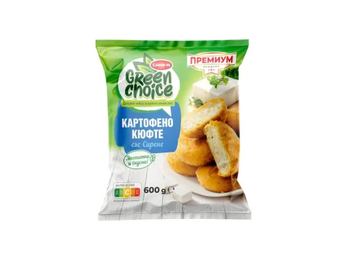 Кюфтета Картофени Green Choice Със Сирене 600гр