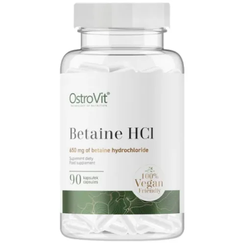 Betaine HCl 650 mg / 90 капсули, 90 дози - OstroVit