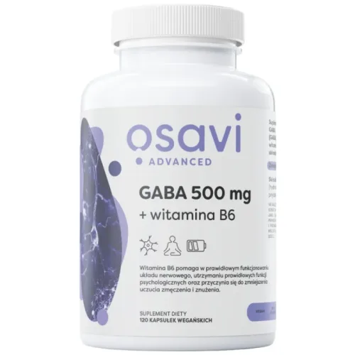 GABA 500 mg + Vitamin B6 / 120 капсули, 120 дози - Osavi