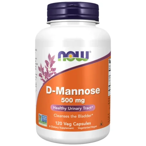 D-Mannose 500 mg (40 дози) / 120 капсули - NOW Foods