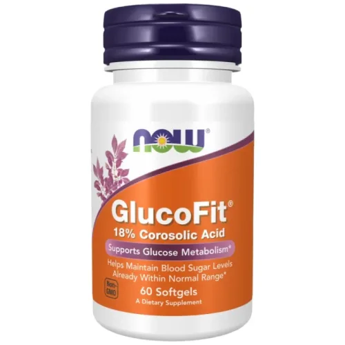 GlucoFit® | Banaba Leaf Extract (60 дози) / 60 Гел капсули - NOW Foods