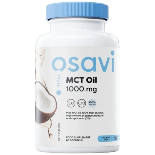 MCT Oil 1000 mg | C8 + C10 / 60 Гел капсули, 60 дози - Osavi