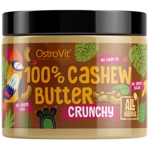 100% Cashew Butter Crunchy / 500 грама - OstroVit