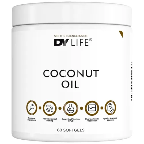 DY Life Coconut Oil 1000 mg (30 дози) / 60 Гел капсули - Dorian Yates Nutrition